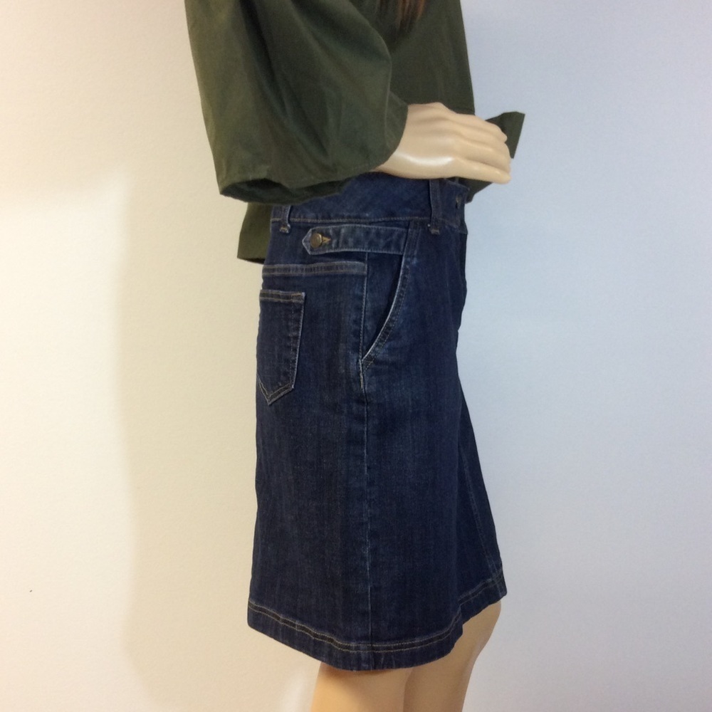 LANDS’ END DENIM SKIRT - Picture 4 of 9